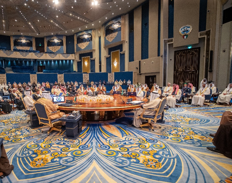 GCC leaders pose for a group photo at a recent summit in Kuwait, representing multiple Gulf capitals.